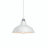 Quebra-luz cónico em metal Ø 30 cm para casquilho E27 — Branco