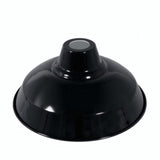 Quebra-luz cónico em metal Ø 30 cm para casquilho E27 — Preto