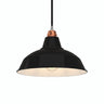 Quebra-luz cónico em metal Ø 30 cm para casquilho E27 — Preto