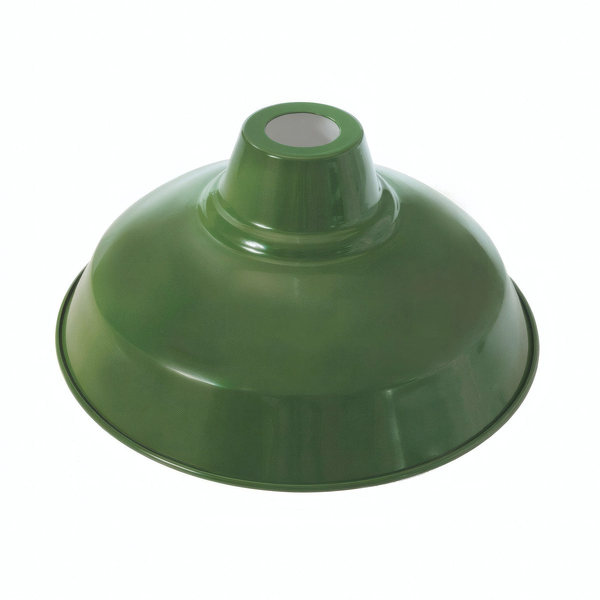 Quebra-luz cónico em metal Ø 30 cm para casquilho E27 — Verde