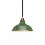 Quebra-luz cónico em metal Ø 30 cm para casquilho E27 — Verde