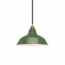 Quebra-luz cónico em metal Ø 30 cm para casquilho E27 — Verde