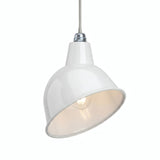 Quebra-luz com abertura oblíqua Ø 30 cm para casquilho E27 — Branco