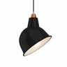 Quebra-luz com abertura oblíqua Ø 30 cm para casquilho E27 — Preto