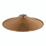 Quebra-luz plano esmaltado Ø 30 cm para casquilho E27 — Branco e cobre