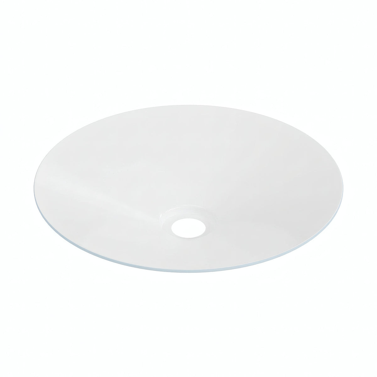 Quebra-luz plano esmaltado Ø 30 cm para casquilho E27 — Azul céu