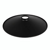 Quebra-luz plano esmaltado Ø 30 cm para casquilho E27 — Preto