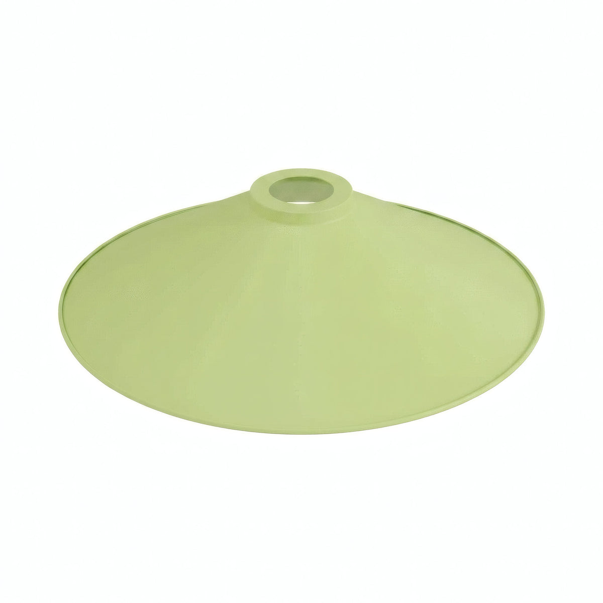 Quebra-luz plano esmaltado Ø 30 cm para casquilho E27 — Verde relva