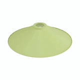Quebra-luz plano esmaltado Ø 30 cm para casquilho E27 — Verde relva