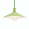 Quebra-luz plano esmaltado Ø 30 cm para casquilho E27 — Verde relva
