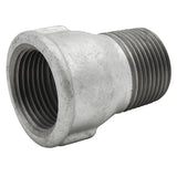 Extensão M/F em ferro fundido galvanizado - conexão de extensão roscada em ferro fundido