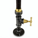 Castiçal Steampunk torneira - foto de produto sobre fundo branco 1