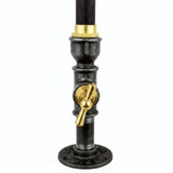 Castiçal Steampunk torneira - foto de produto sobre fundo branco 6