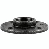 Flange 1''1/4 | 33x42mm diâmetro grande ferro fundido preto - foto de produto sobre fundo branco 2