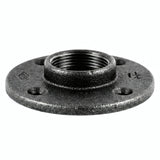 Flange 1''1/4 | 33x42mm diâmetro grande ferro fundido preto - foto de produto sobre fundo branco 4