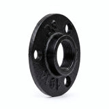 Flange de pavimento – deco – pintura preta - foto de produto sobre fundo branco 3