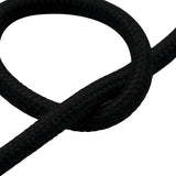 Cabo têxtil redondo de algodão – Preto carvão