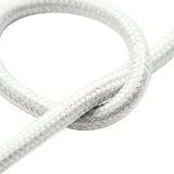 Cabo têxtil redondo efeito seda – Branco ótico
