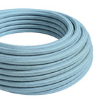 Cabo têxtil redondo efeito seda – Azul-céu