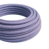 Cabo têxtil redondo efeito seda – Lavanda