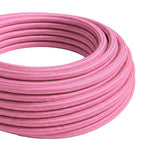 Cabo têxtil redondo efeito seda – Rosa fúcsia