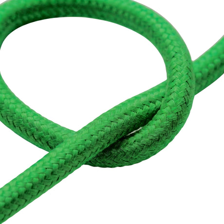 Cabo têxtil redondo efeito seda – Verde relva
