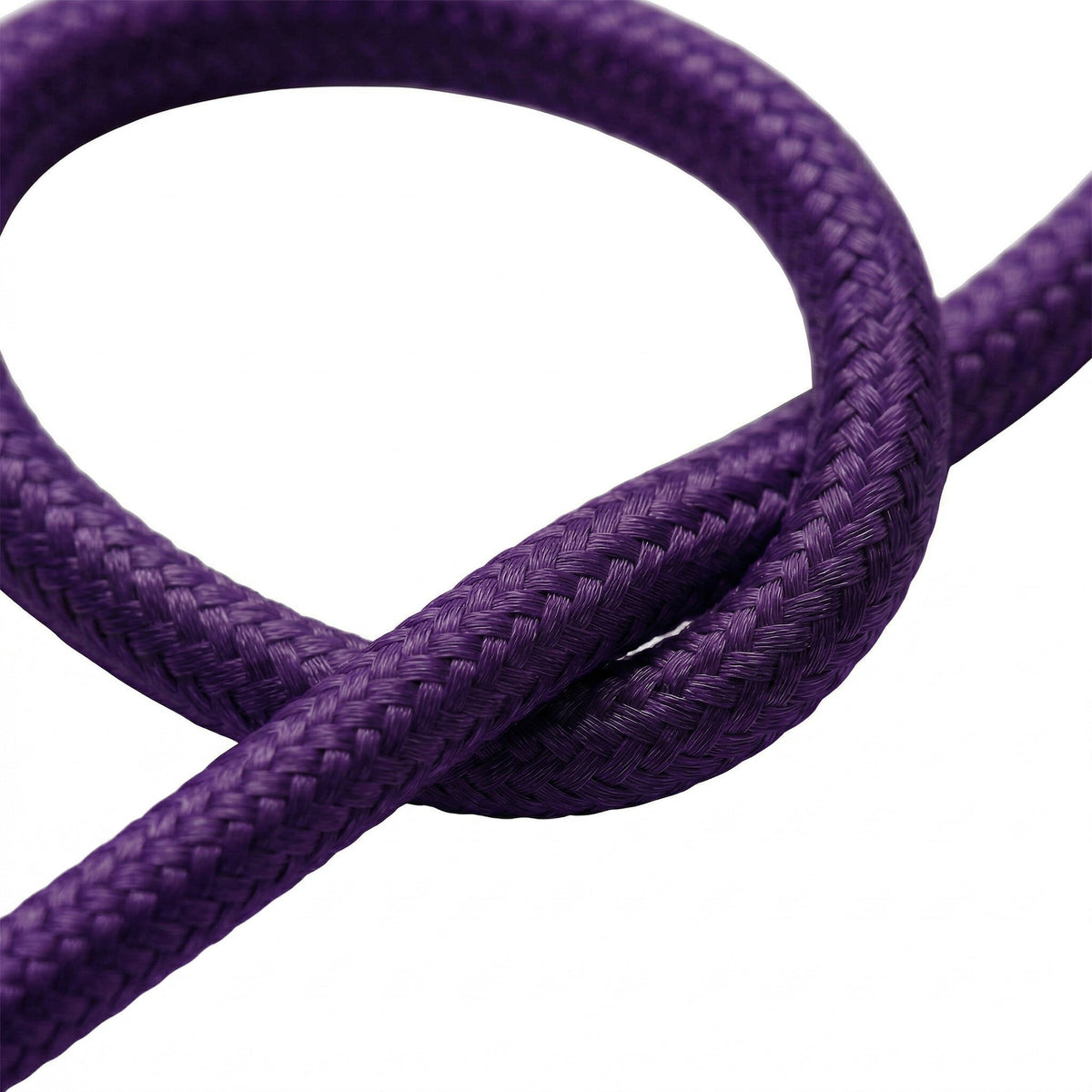 Cabo têxtil redondo efeito seda – Roxo imperial