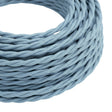 Cabo têxtil entrançado de algodão – Azul-oceano