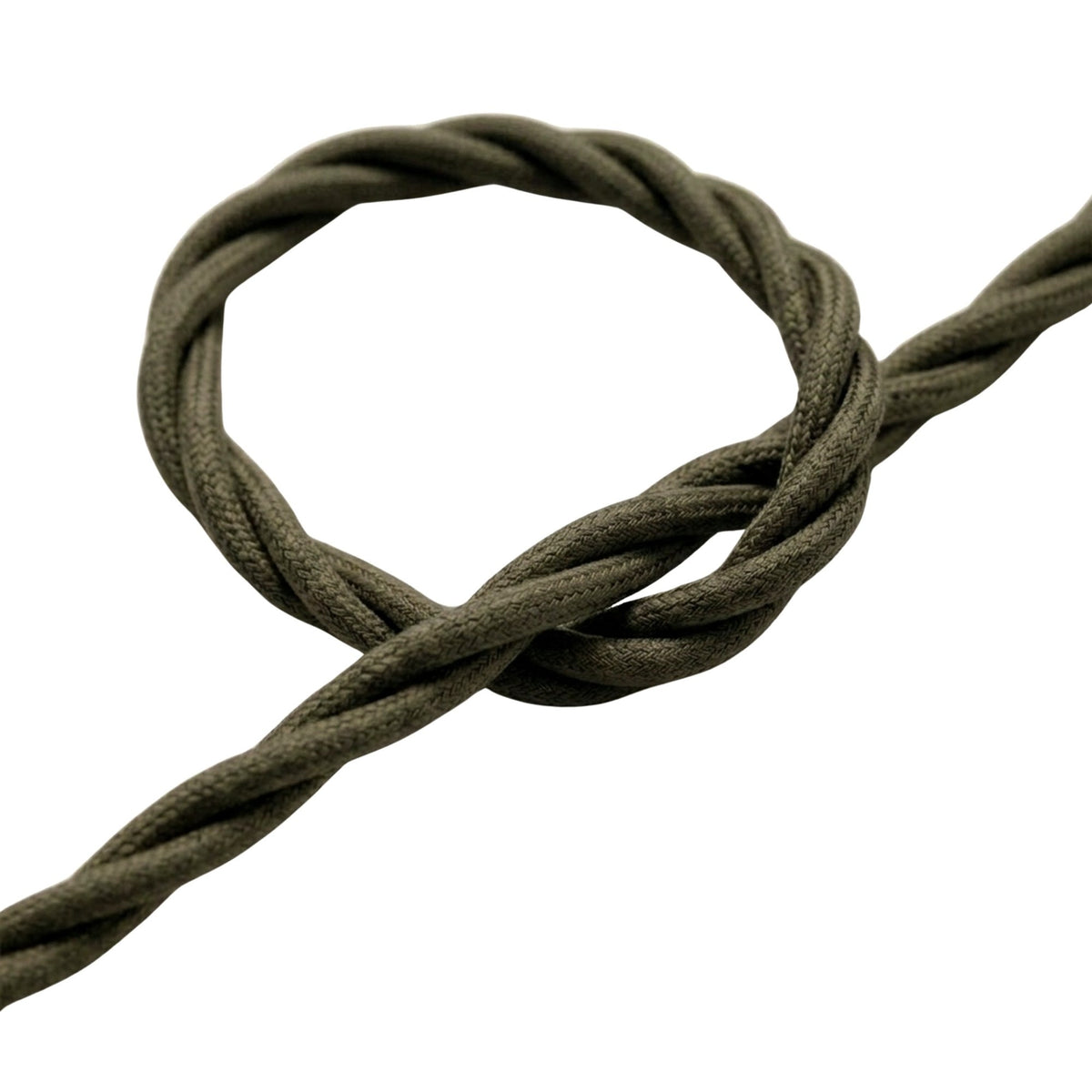 Cabo têxtil entrançado efeito seda – Cinzento-escuro