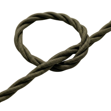 Cabo têxtil entrançado efeito seda – Cinzento-escuro