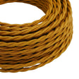 Cabo têxtil entrançado efeito seda – Dourado