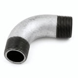 Cotovelo de raio longo 90° M/M em ferro fundido galvanizado - foto de produto sobre fundo branco 1