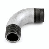 Cotovelo de raio longo 90° M/M em ferro fundido galvanizado - foto de produto sobre fundo branco 3