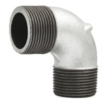 Cotovelo macho / macho canalização ferro fundido galvanizada