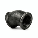 Cotovelo de raio curto 45° F/F em ferro fundido preto - foto de produto sobre fundo branco 6