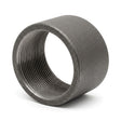 Bague acier noir – demi-manchon fileté série standard en vue trois quarts