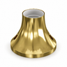 Casquilho E27 metalizado para parede ou teto — acabamento dourado — vista 1