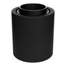 Casquilho E27 de parede ou teto estanque IP44 — Preto