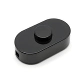 Interruptor de pé unipolar preto para candeeiros de pé — Preto