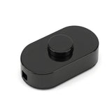 Interruptor de pé unipolar preto para candeeiros de pé — Preto