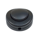 Interruptor de pé unipolar redondo para candeeiro de pé — Preto