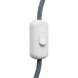 Interruptor bipolar de báscula para cabo de candeeiro — Branco