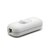 Interruptor bipolar de báscula para cabo de candeeiro — Branco