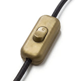 Interruptor bipolar de báscula para cabo de candeeiro — Dourado