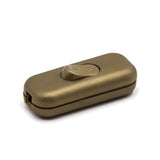 Interruptor bipolar de báscula para cabo de candeeiro — Dourado