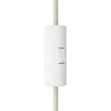 Interruptor cilíndrico basculante unipolar com terra — Branco