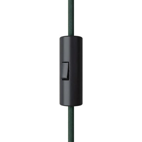 Interruptor cilíndrico basculante unipolar com terra — Preto