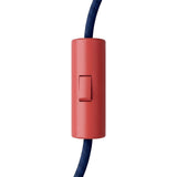Interruptor cilíndrico basculante unipolar com terra — Vermelho