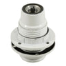 Casquilho E14 em baquelite com anel duplo — Branco
