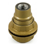Casquilho E14 em baquelite com anel duplo — Dourado